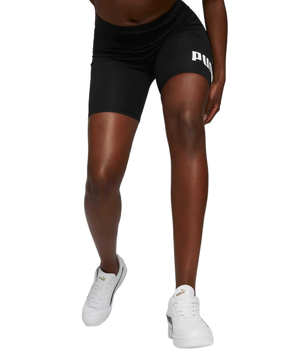 Puma Essentials Logo Kadın Şort Tayt Siyah