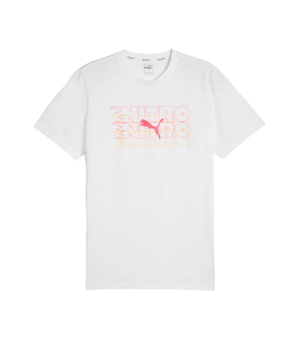 Puma Graphic Nitro Kısa Kollu T-Shirt Beyaz