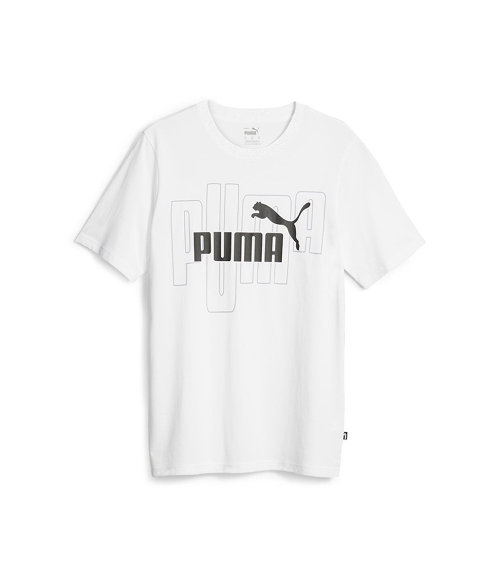 Puma Graphics No.1 Logo Kısa Kollu T-Shirt Beyaz