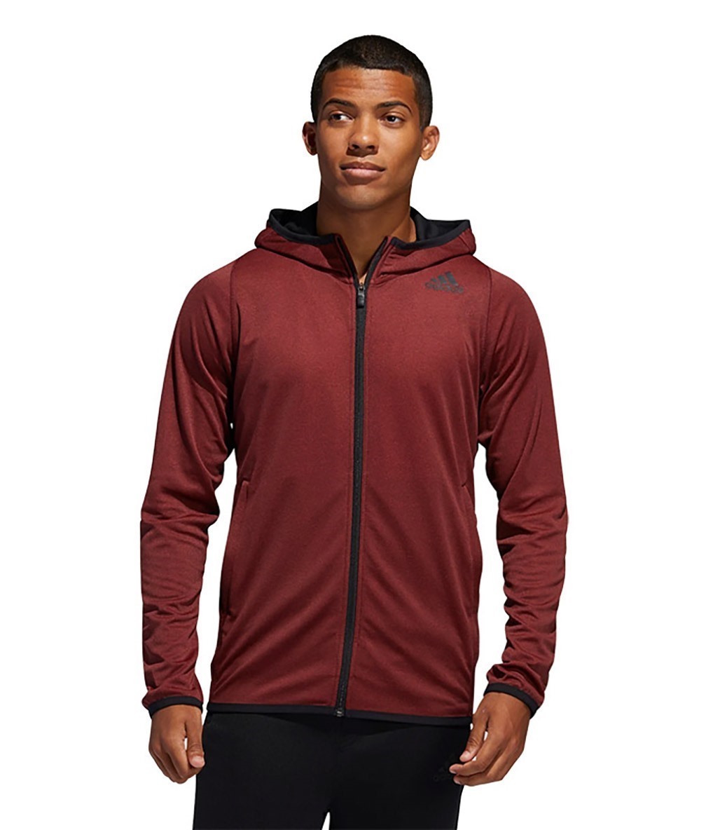 Adidas Freelift Hoodie Fermuarlı Kapüşonlu Sweatshirt Kırmızı