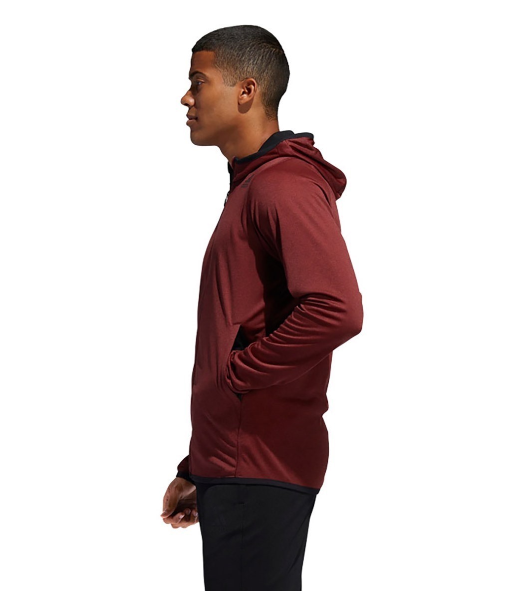 Adidas Freelift Hoodie Fermuarlı Kapüşonlu Sweatshirt Kırmızı