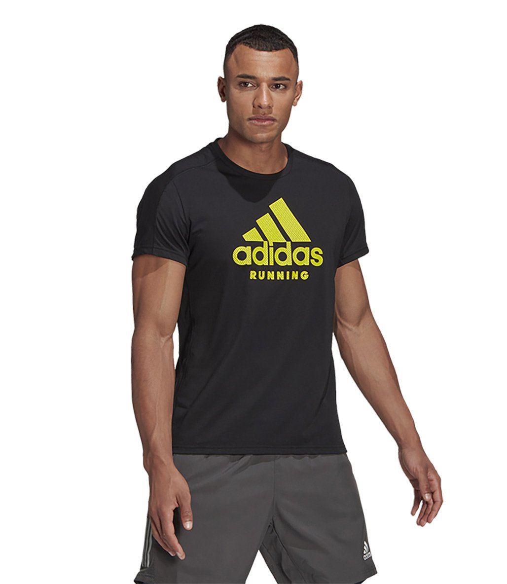 Adidas Run Logo Graphic T-Shirt Siyah