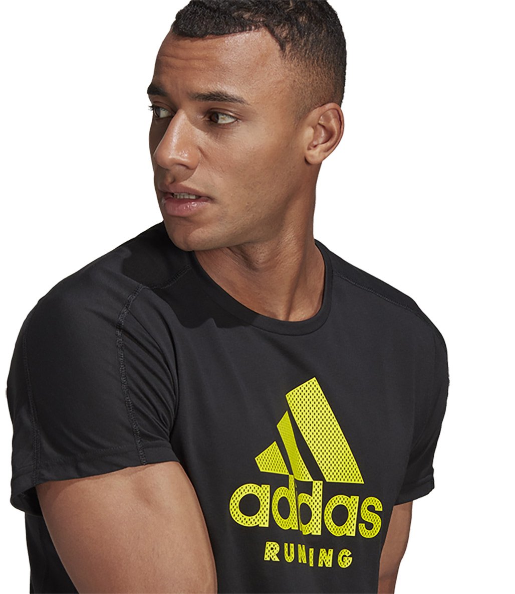 Adidas Run Logo Graphic T-Shirt Siyah