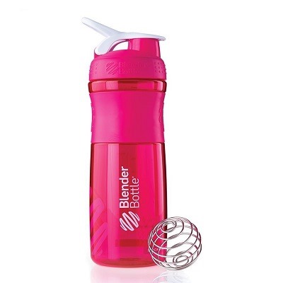 Blender Bottle Sportmixer Pembe Beyaz 760 ml
