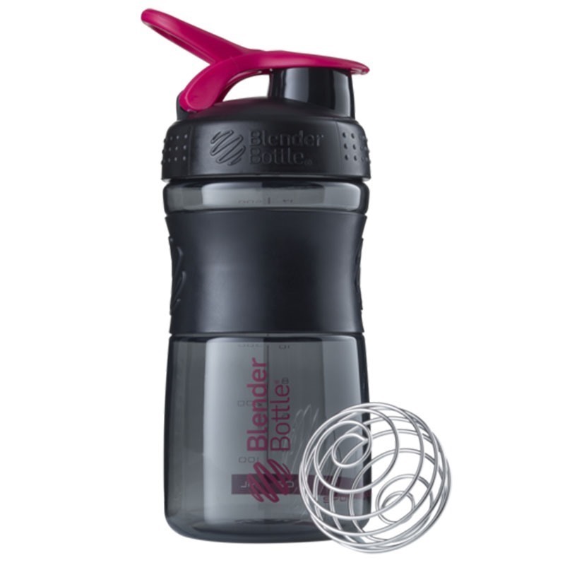 Blender Bottle Sportmixer Siyah Pembe 500 ml 
