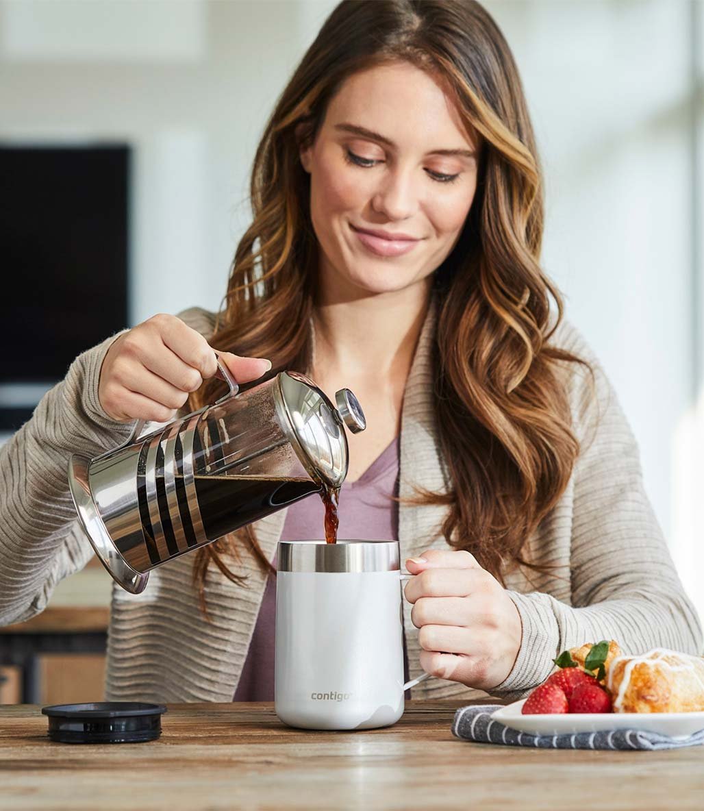 Contigo Streeterville ThermaLock Vakumlu Termos Kupa 420 ml Beyaz