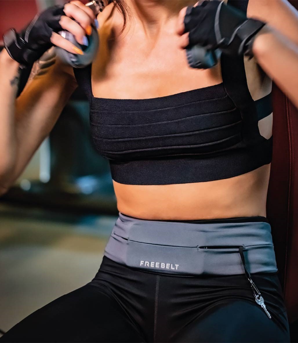 Freebelt Koşu ve Fitness Bel Kemeri Gri