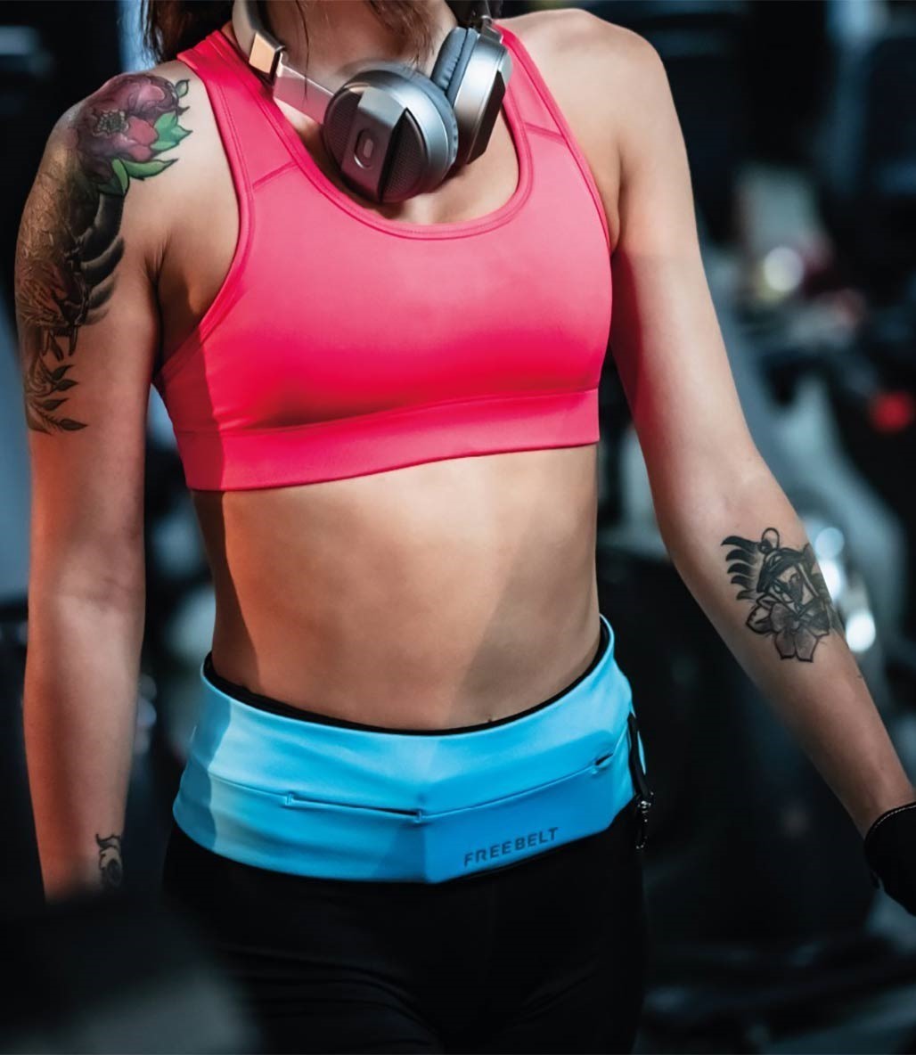 Freebelt Koşu ve Fitness Bel Kemeri Mavi