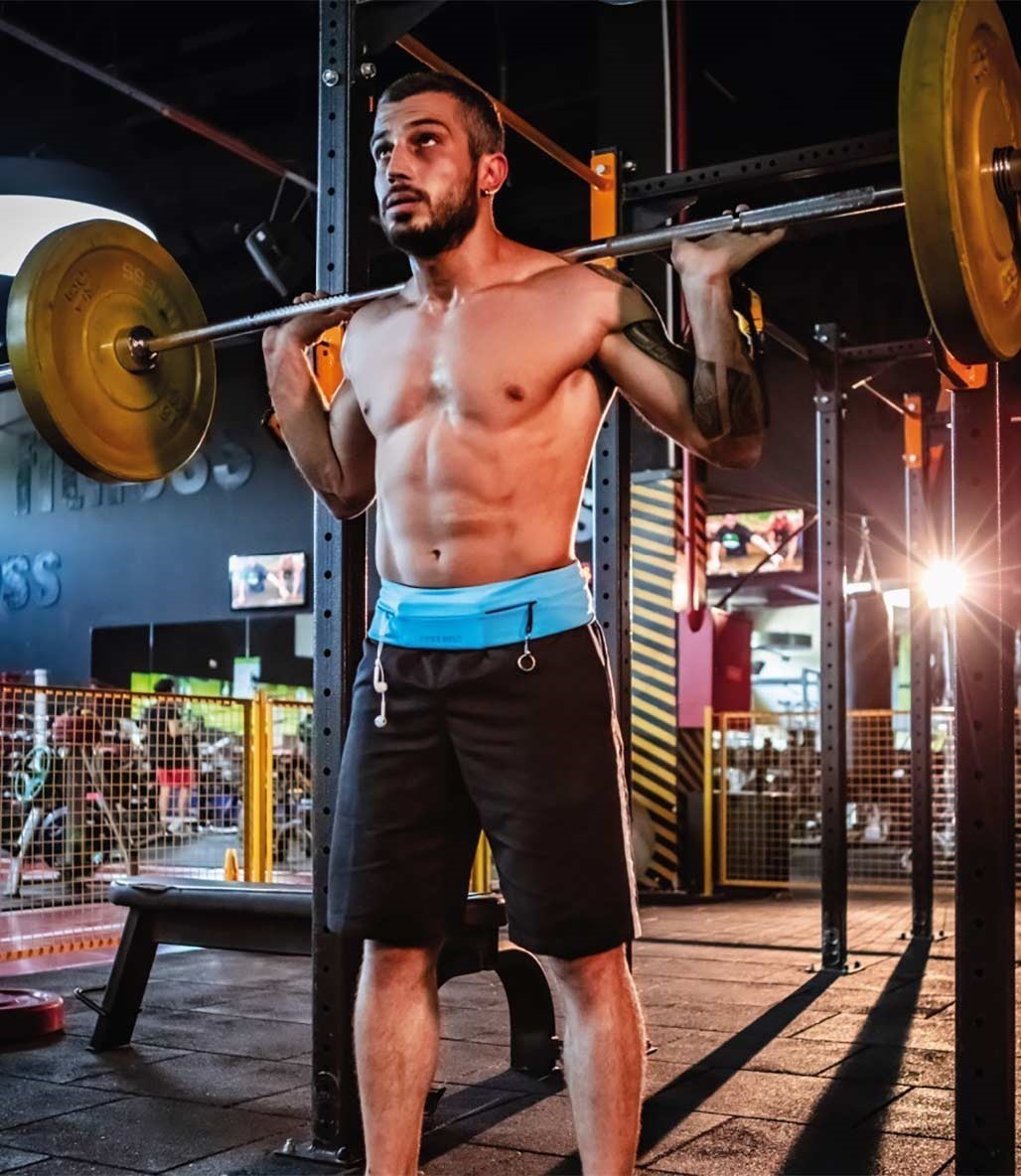Freebelt Koşu ve Fitness Bel Kemeri Mavi