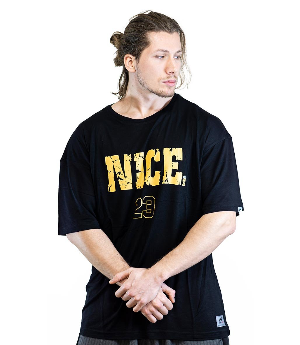 Gorillast Nc Oversize T-Shirt Siyah