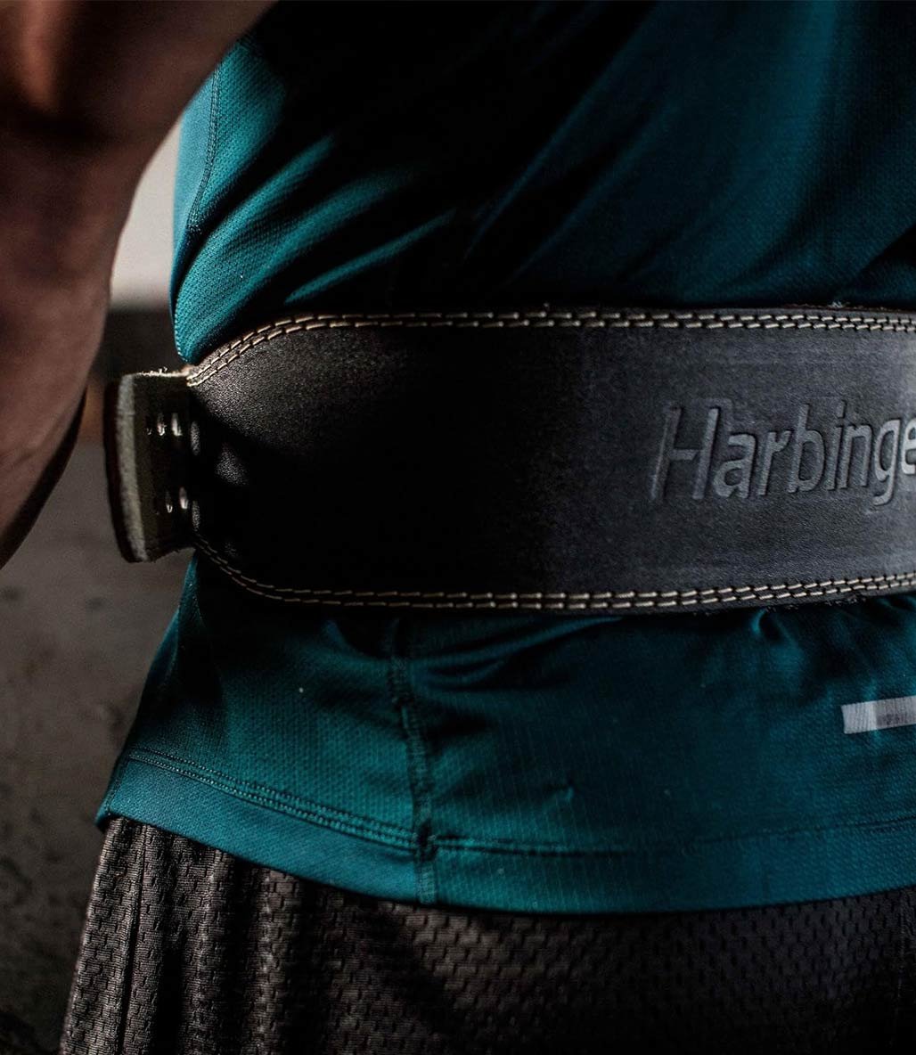 Harbinger 4'' Padded Leather Belt Deri Ağırlık Kemeri Siyah