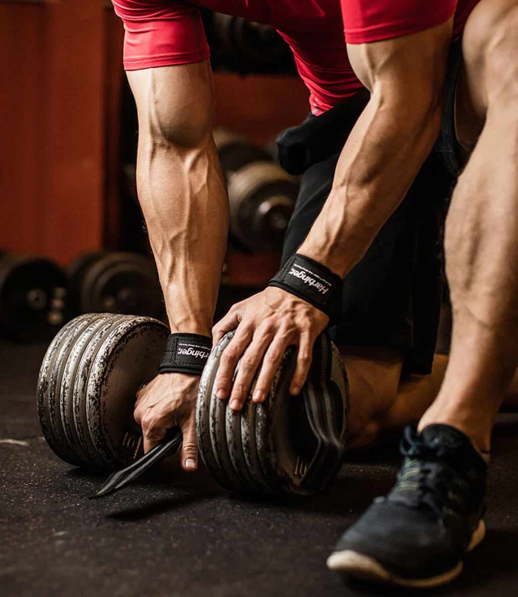 Harbinger Big Grip Padded Lifting Straps Siyah