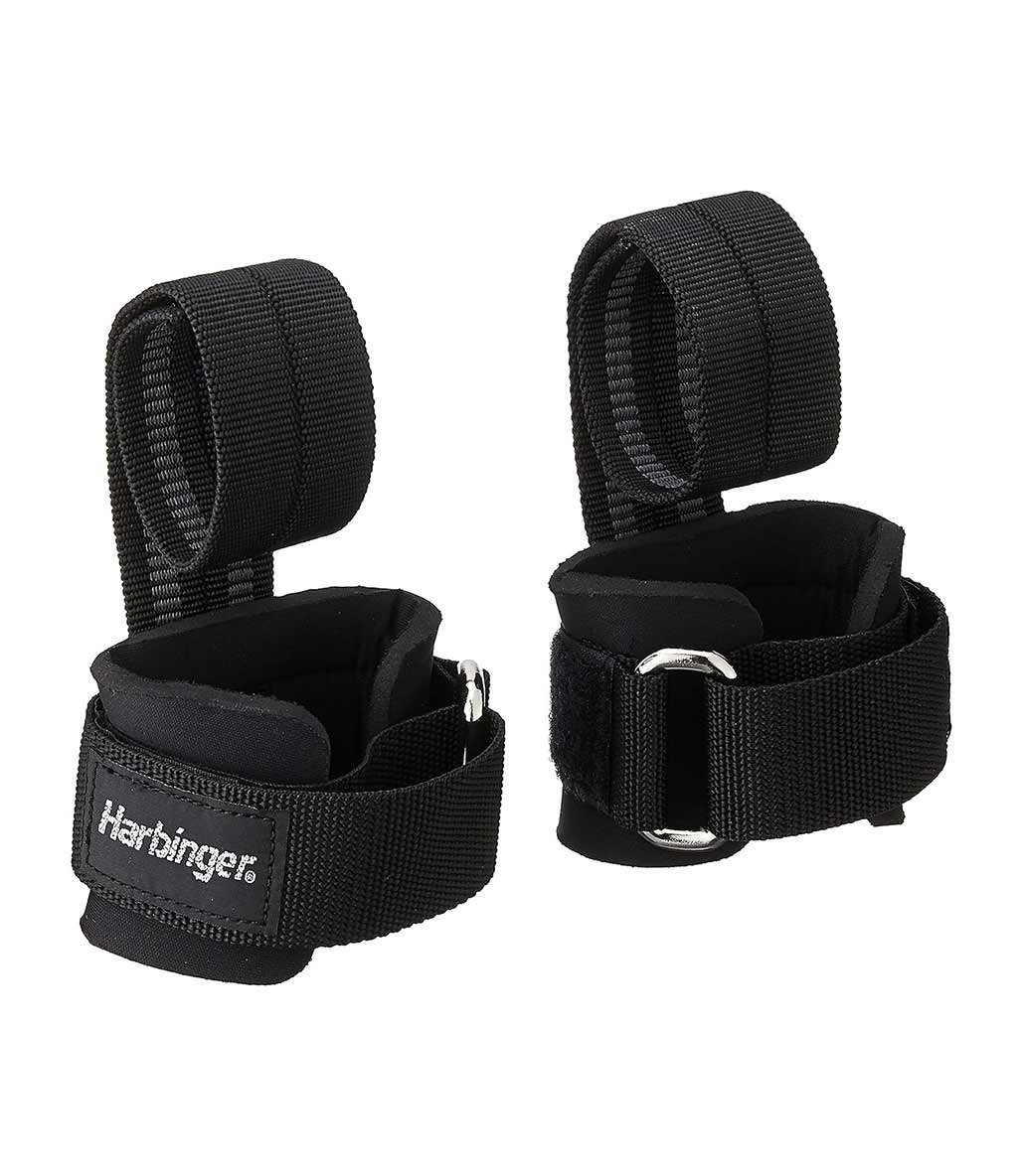 Harbinger Big Grip Pro Lifting Straps Siyah
