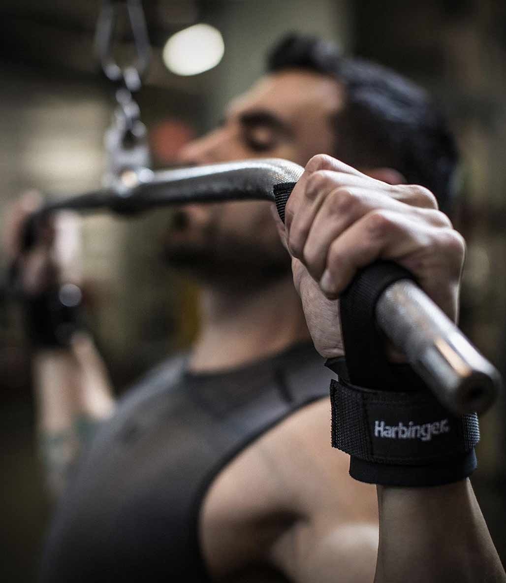 Harbinger Big Grip Pro Lifting Straps Siyah