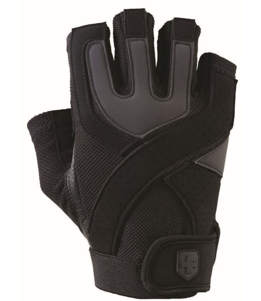 Harbinger Mens Training Grip Fitness Eldiven Siyah ve Gri
