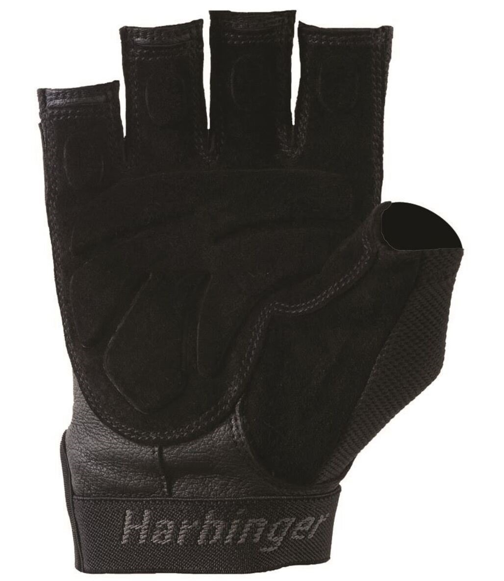 Harbinger Mens Training Grip Fitness Eldiven Siyah ve Gri