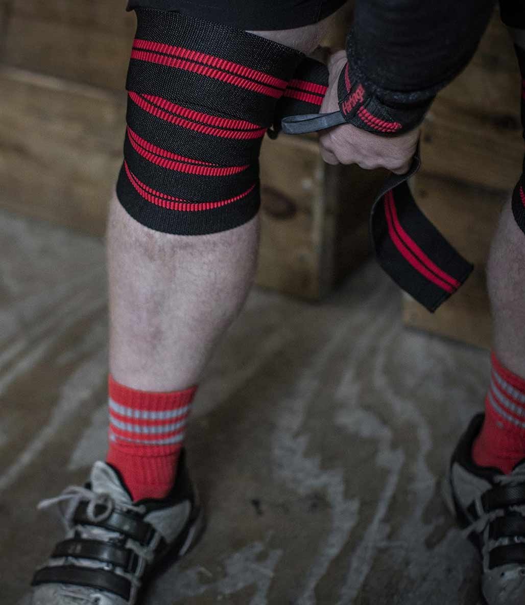 Harbinger Red Line Knee Wraps Siyah Kırmızı