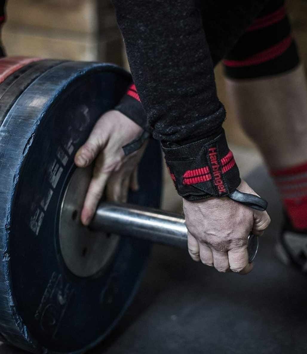 Harbinger Red Line Wrist Wraps Siyah Kırmızı