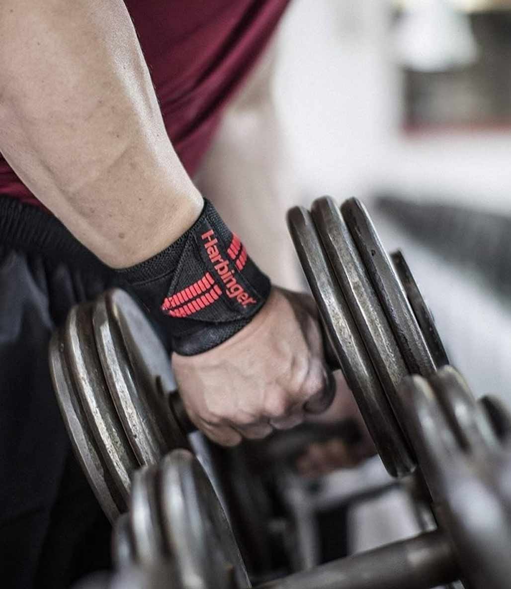 Harbinger Red Line Wrist Wraps Siyah Kırmızı