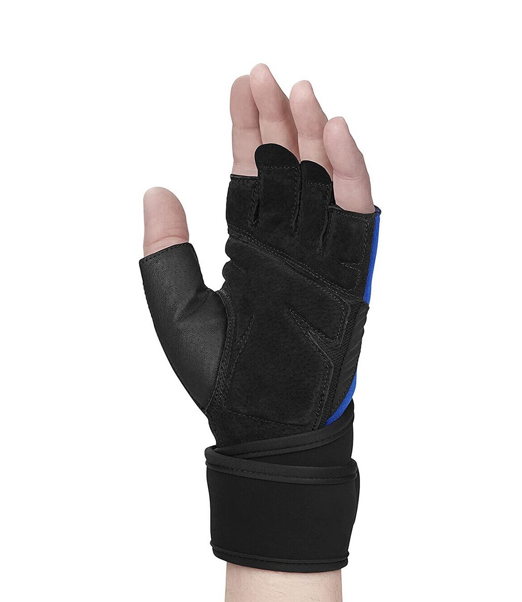 Harbinger Training Grip Wristwrap Fitness Eldiveni Mavi
