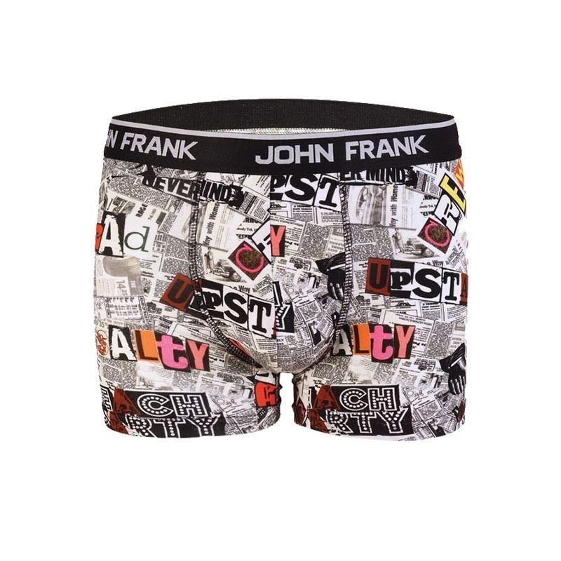John Frank Dijital Baskılı Boxer Çok Renkli - News 