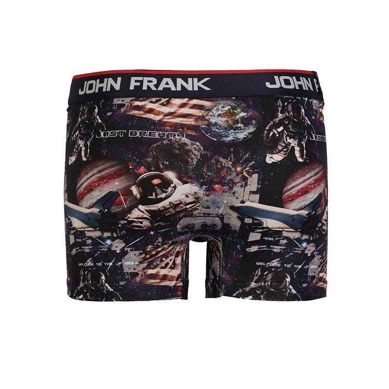 John Frank Dijital Baskılı Boxer Çok Renkli - Space 