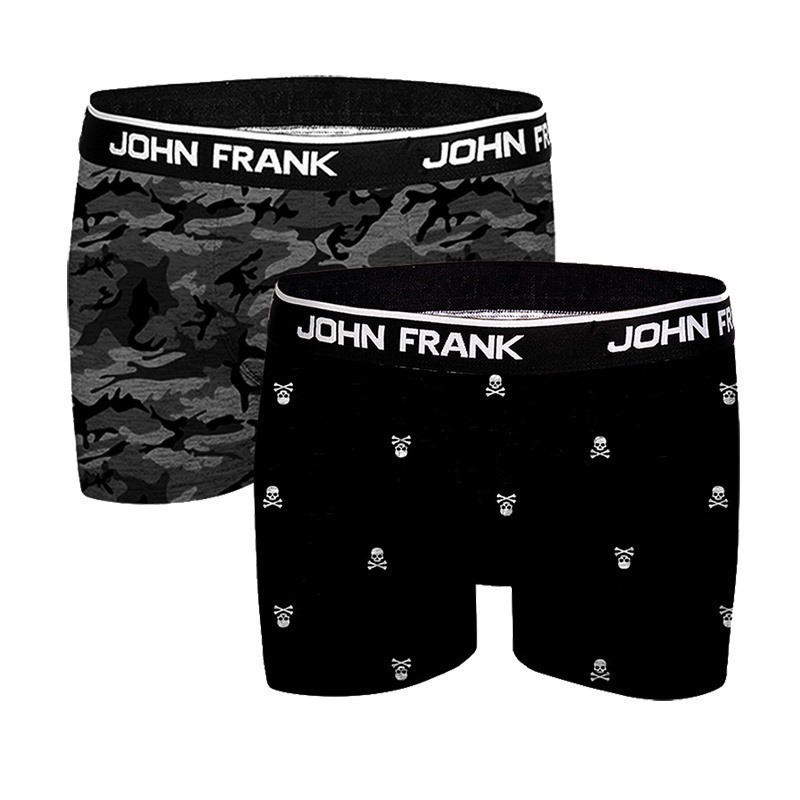 John Frank İkili Monochrome Boxer Çok Renkli 