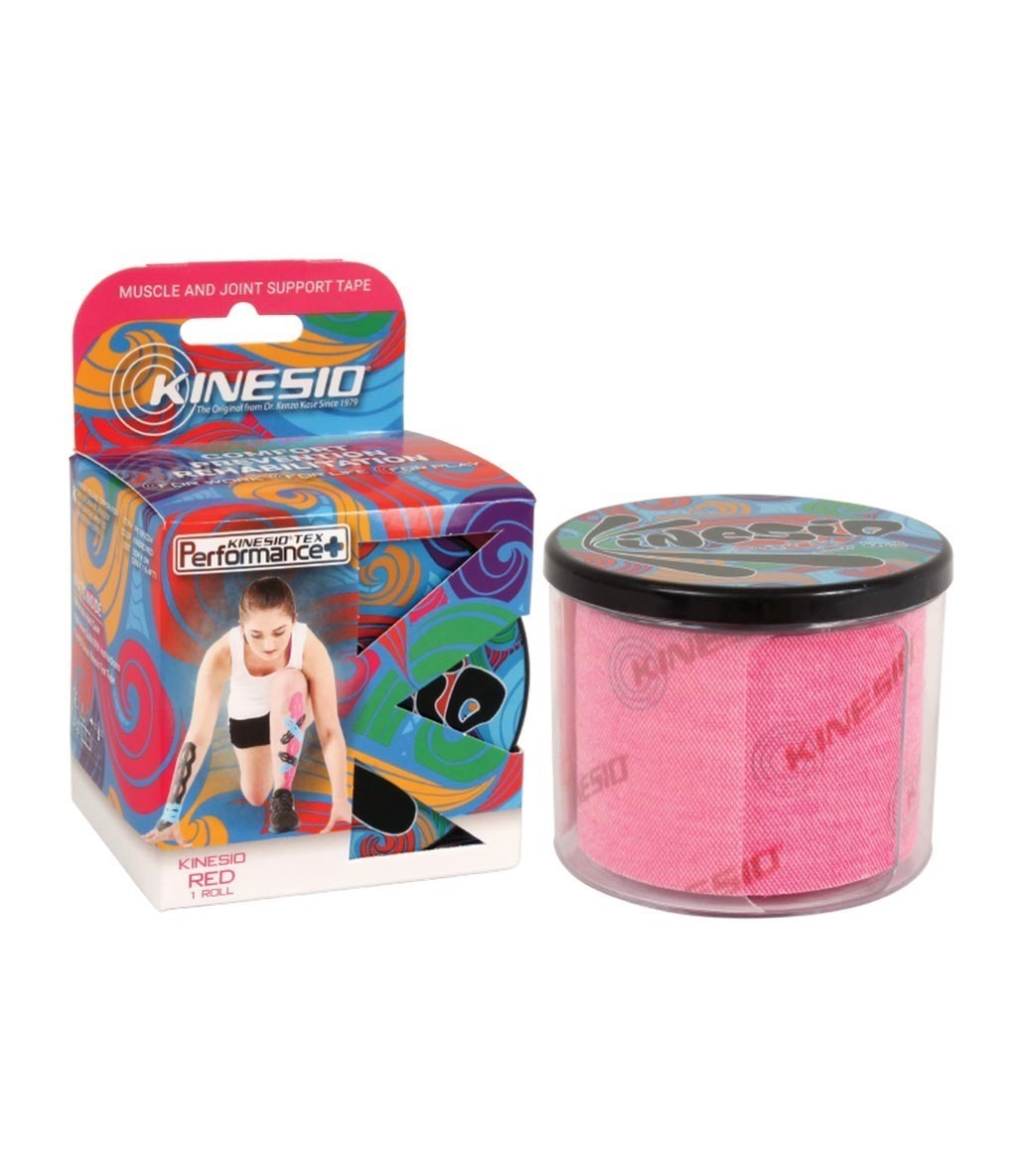 Kinesio Tape Tex Performance+ 5 cm X 5 m Logolu Ağrı Bandı Kırmızı