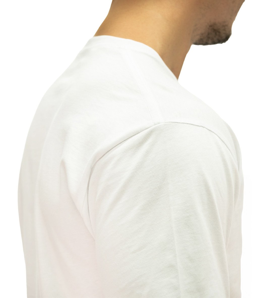 MuscleCloth Basic Kısa Kollu T-Shirt Beyaz