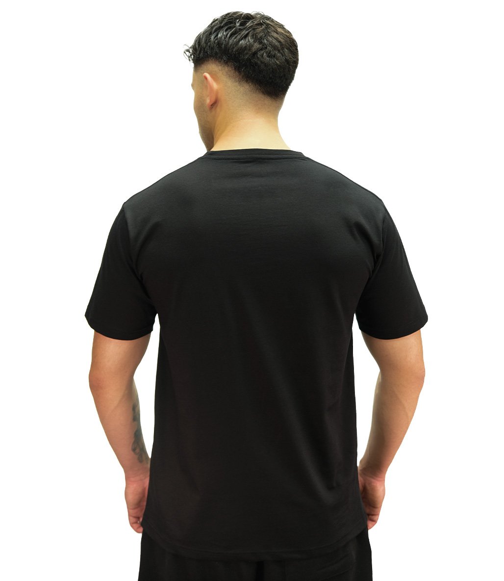 MuscleCloth Basic Kısa Kollu T-Shirt Siyah
