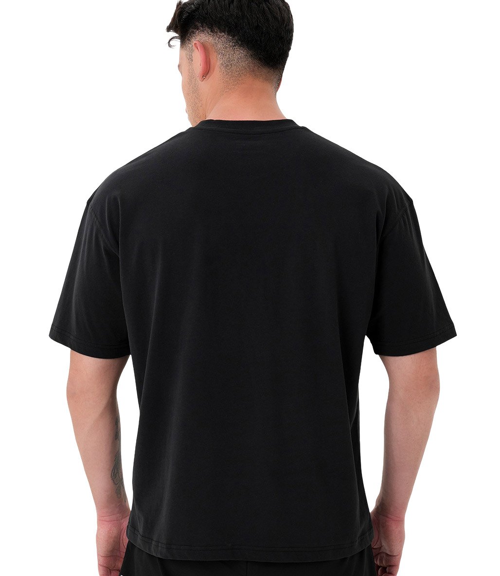MuscleCloth Basic Oversize T-Shirt Siyah