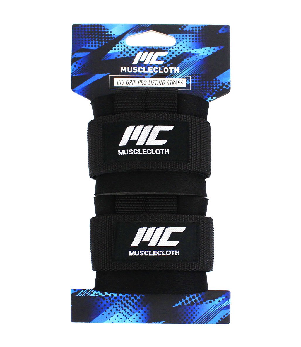 MuscleCloth Big Grip Pro Lifting Straps Siyah