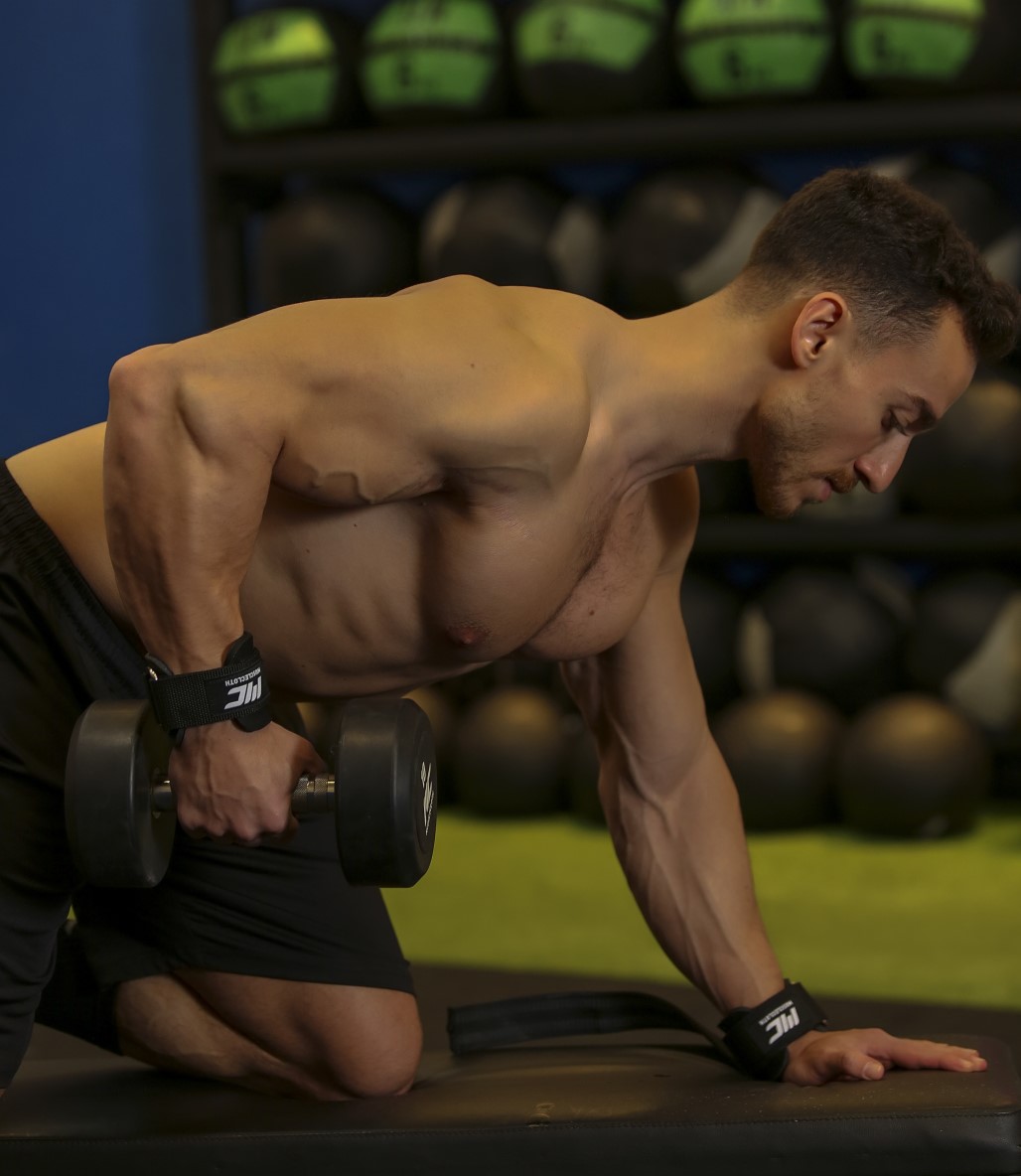MuscleCloth Big Grip Pro Lifting Straps Siyah