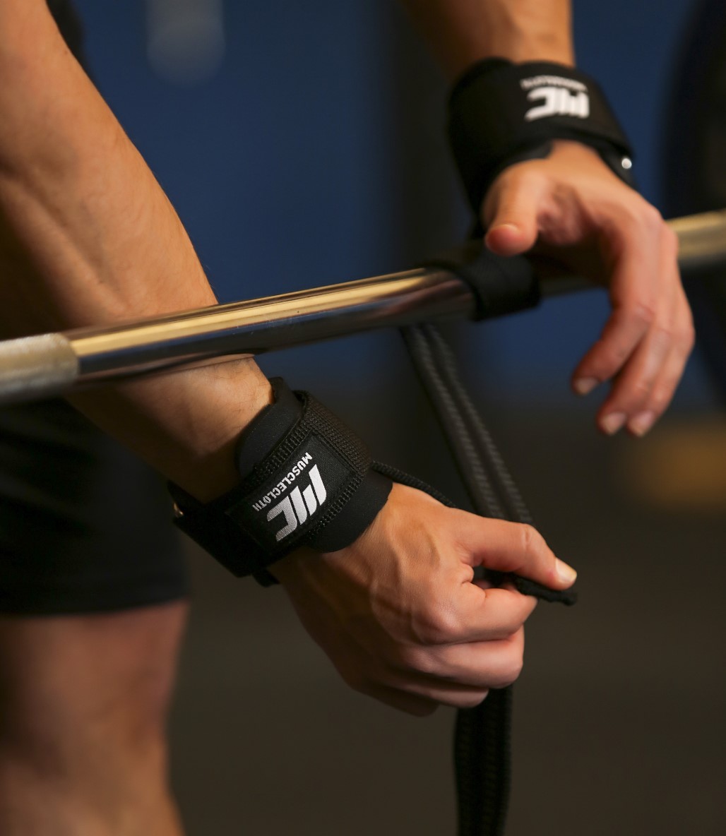 MuscleCloth Big Grip Pro Lifting Straps Siyah