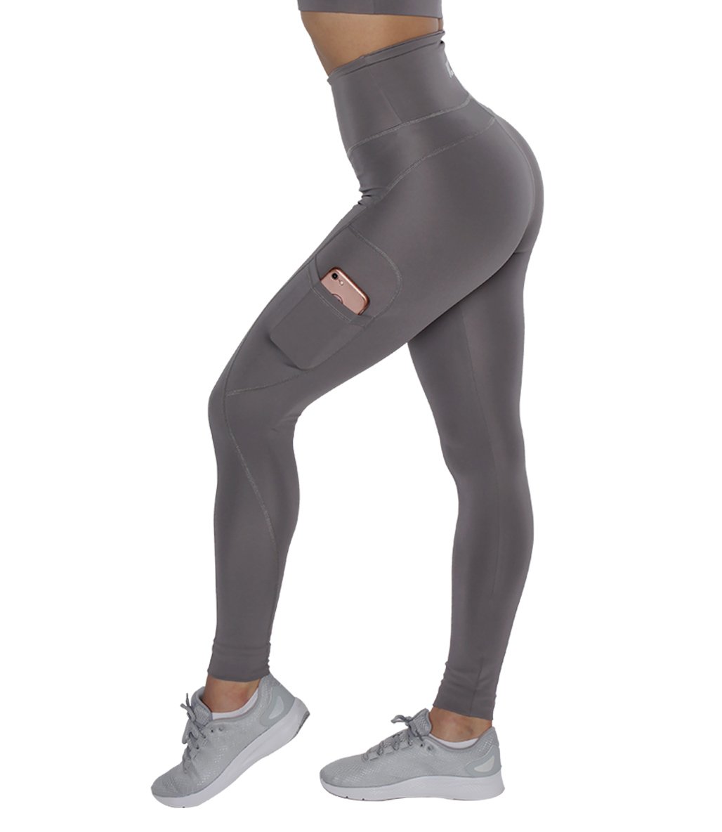MuscleCloth Elise Cepli Spor Tayt Gri