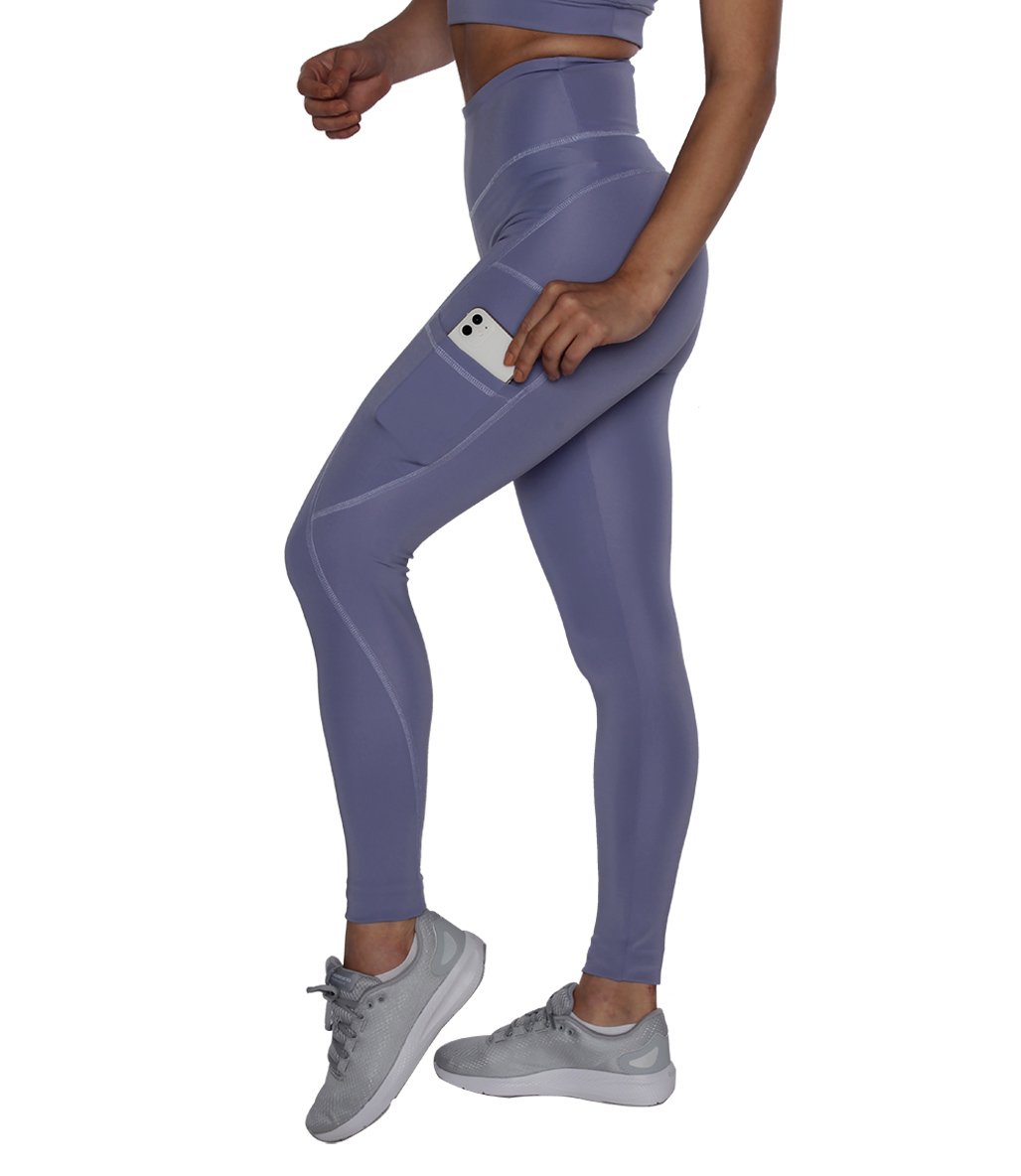 MuscleCloth Elise Cepli Spor Tayt Lila