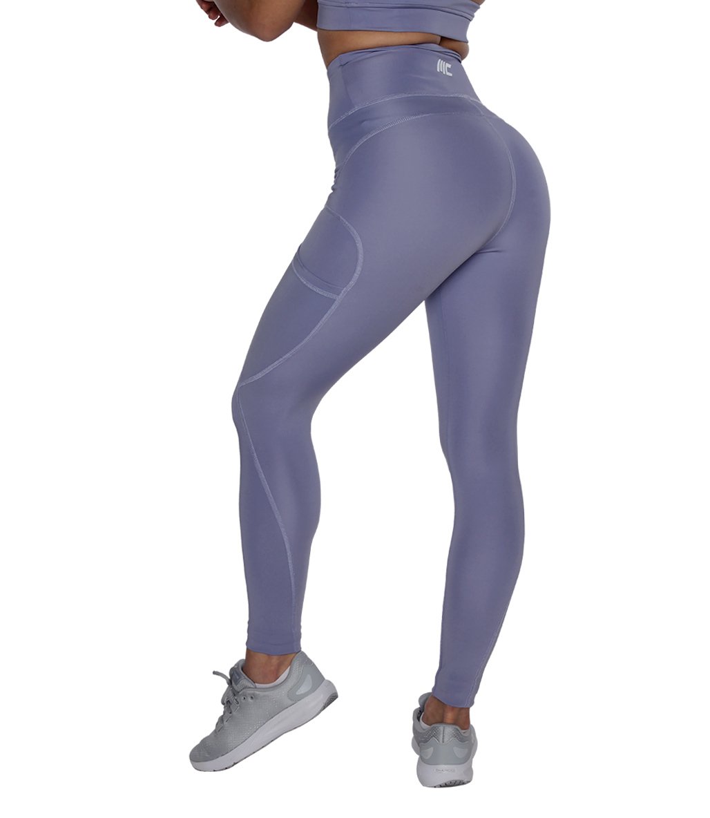 MuscleCloth Elise Cepli Spor Tayt Lila