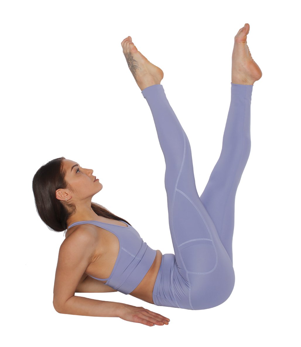 MuscleCloth Elise Cepli Spor Tayt Lila