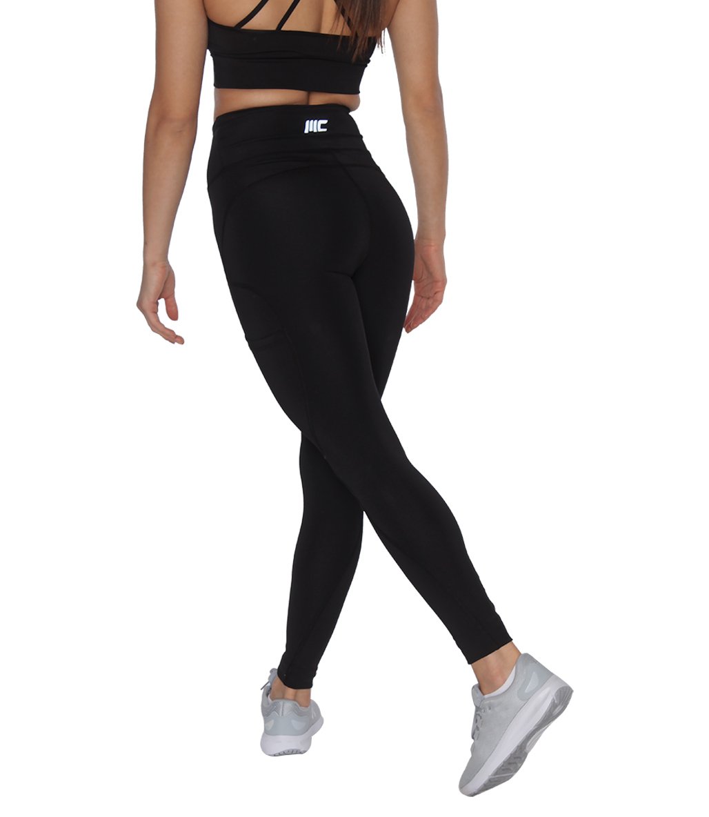 MuscleCloth Elise Cepli Spor Tayt Siyah
