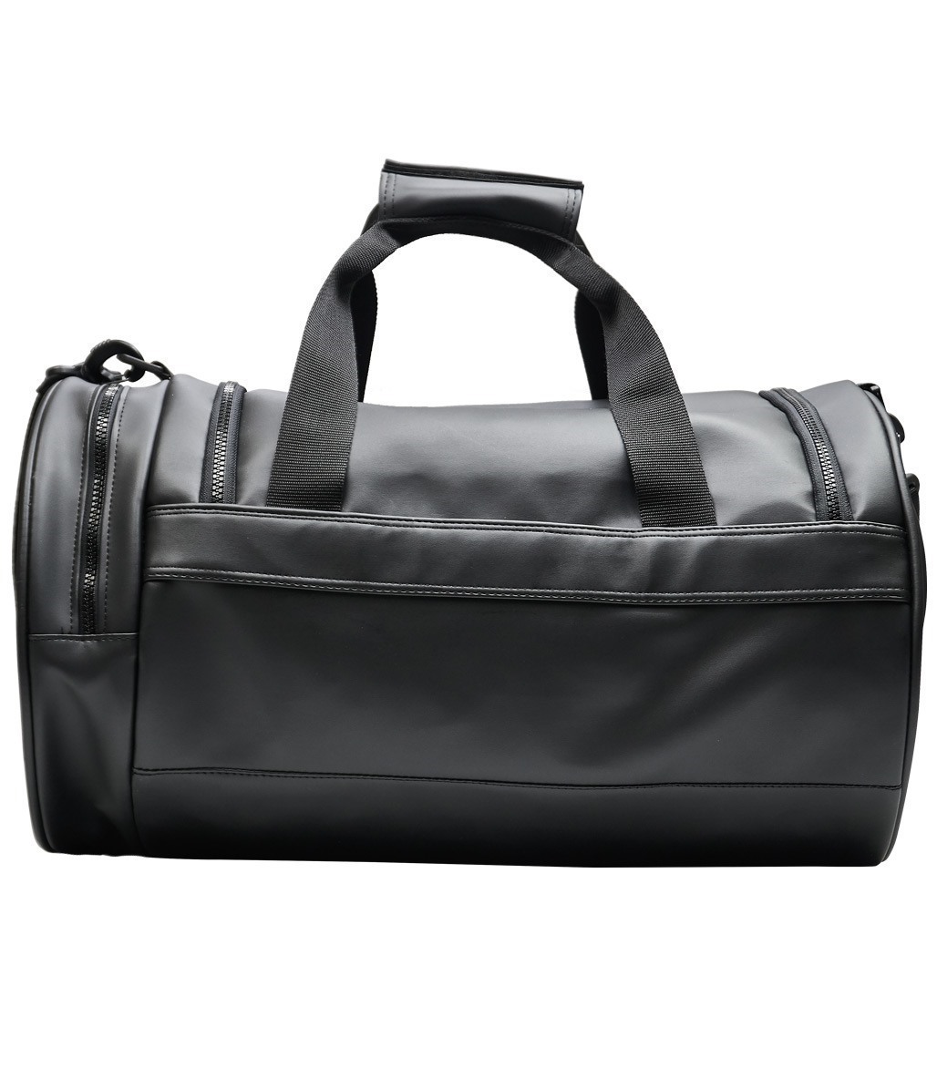 MuscleCloth Elite Duffel Bag Silindir Spor Çanta Siyah