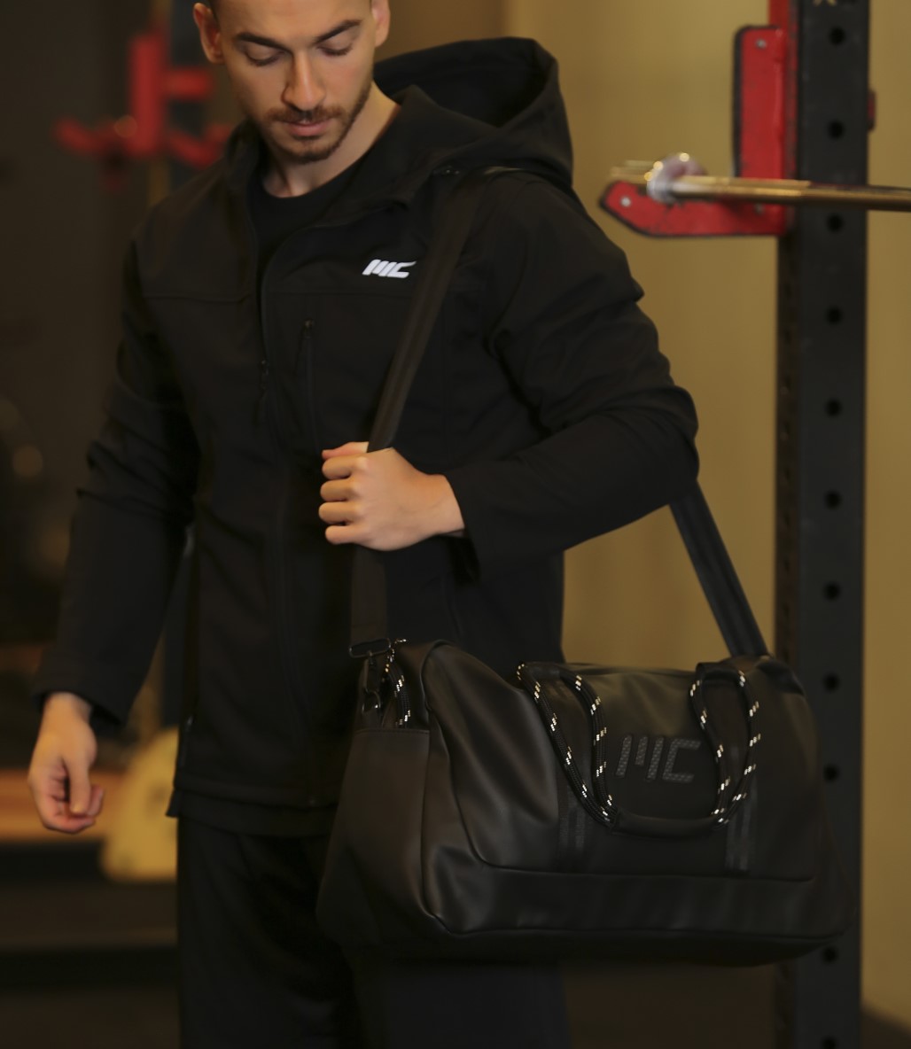 MuscleCloth Elite Kordonlu Spor Çanta Siyah