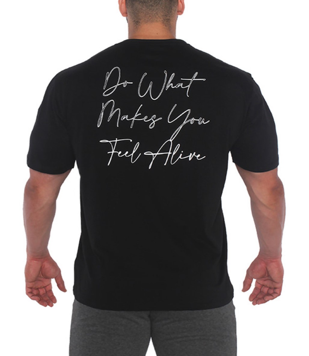 MuscleCloth Feel Alive Oversize T-Shirt Siyah
