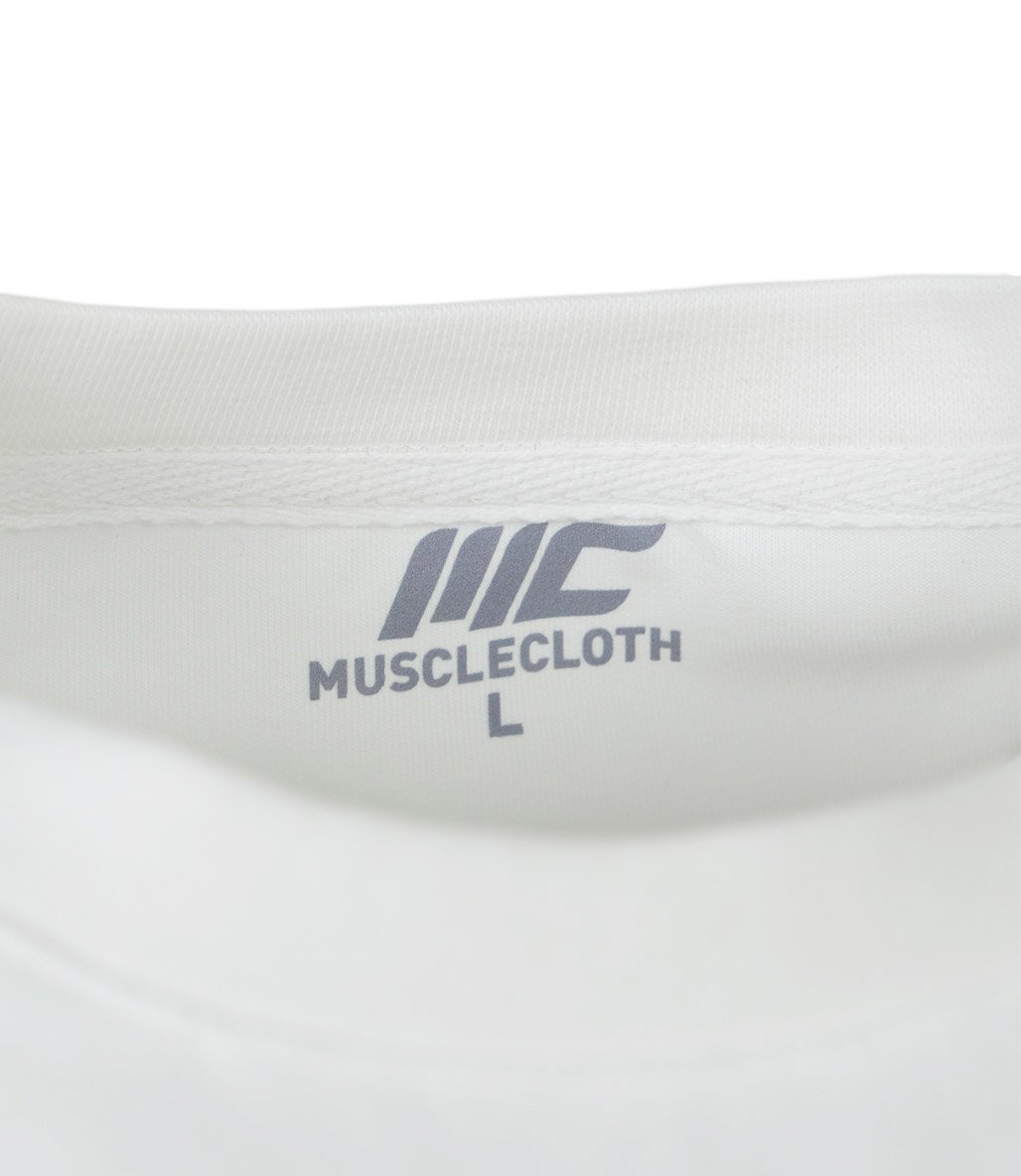 MuscleCloth Heavyweight Oversize T-Shirt Beyaz
