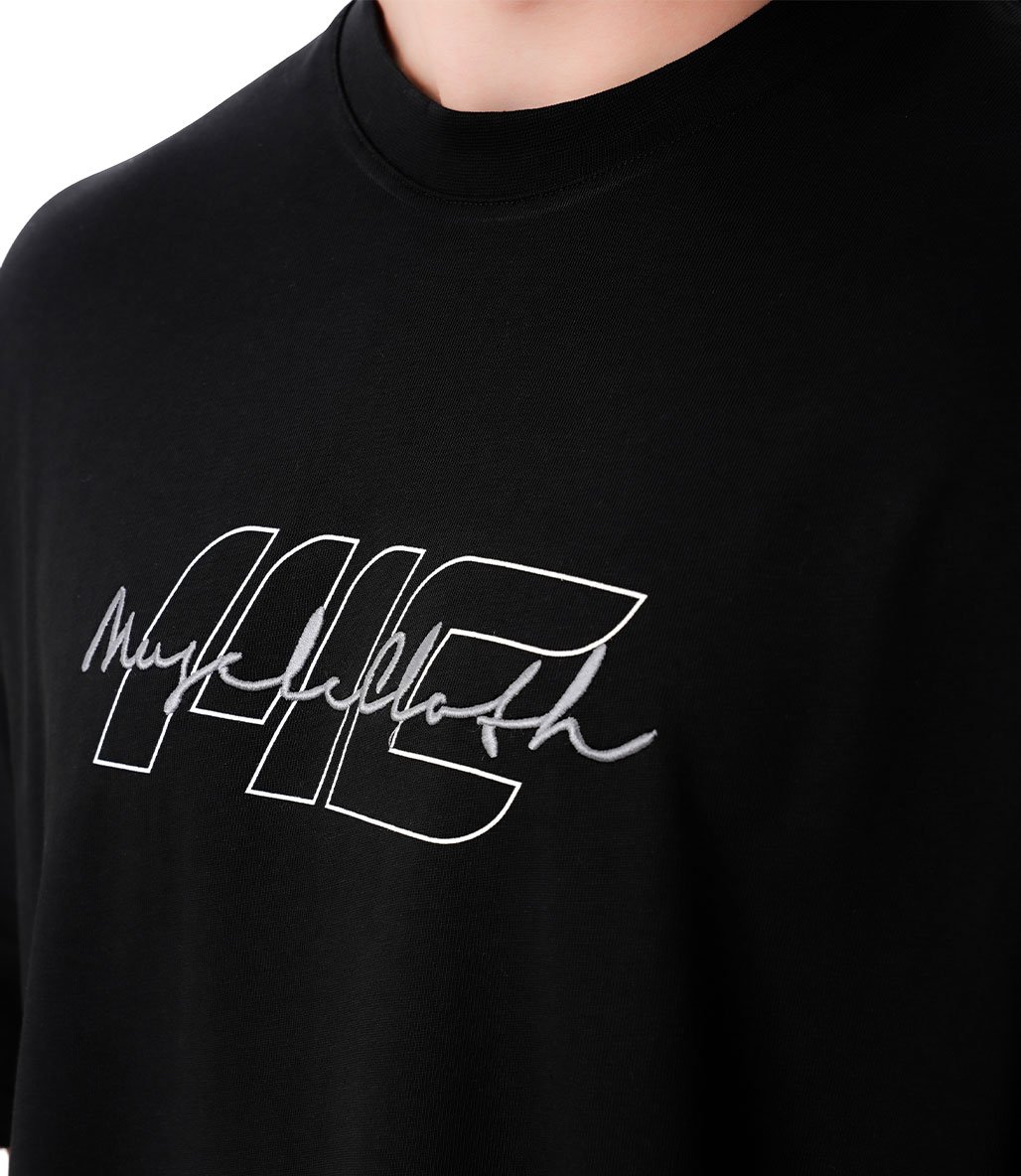 MuscleCloth Icon Heavyweight Oversize T-Shirt Siyah