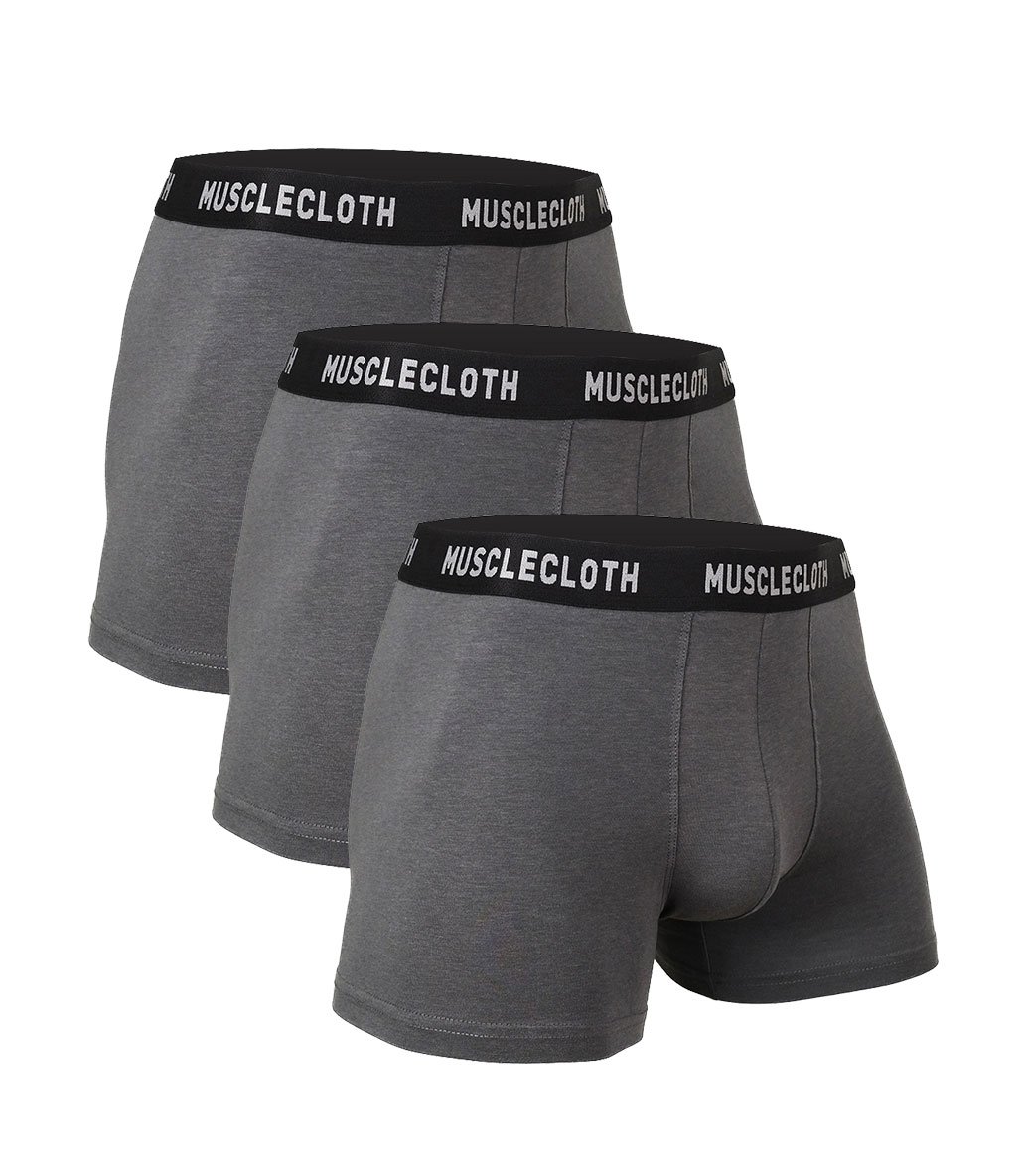 MuscleCloth Modal-X Boxer 3'Lü Paket Gri
