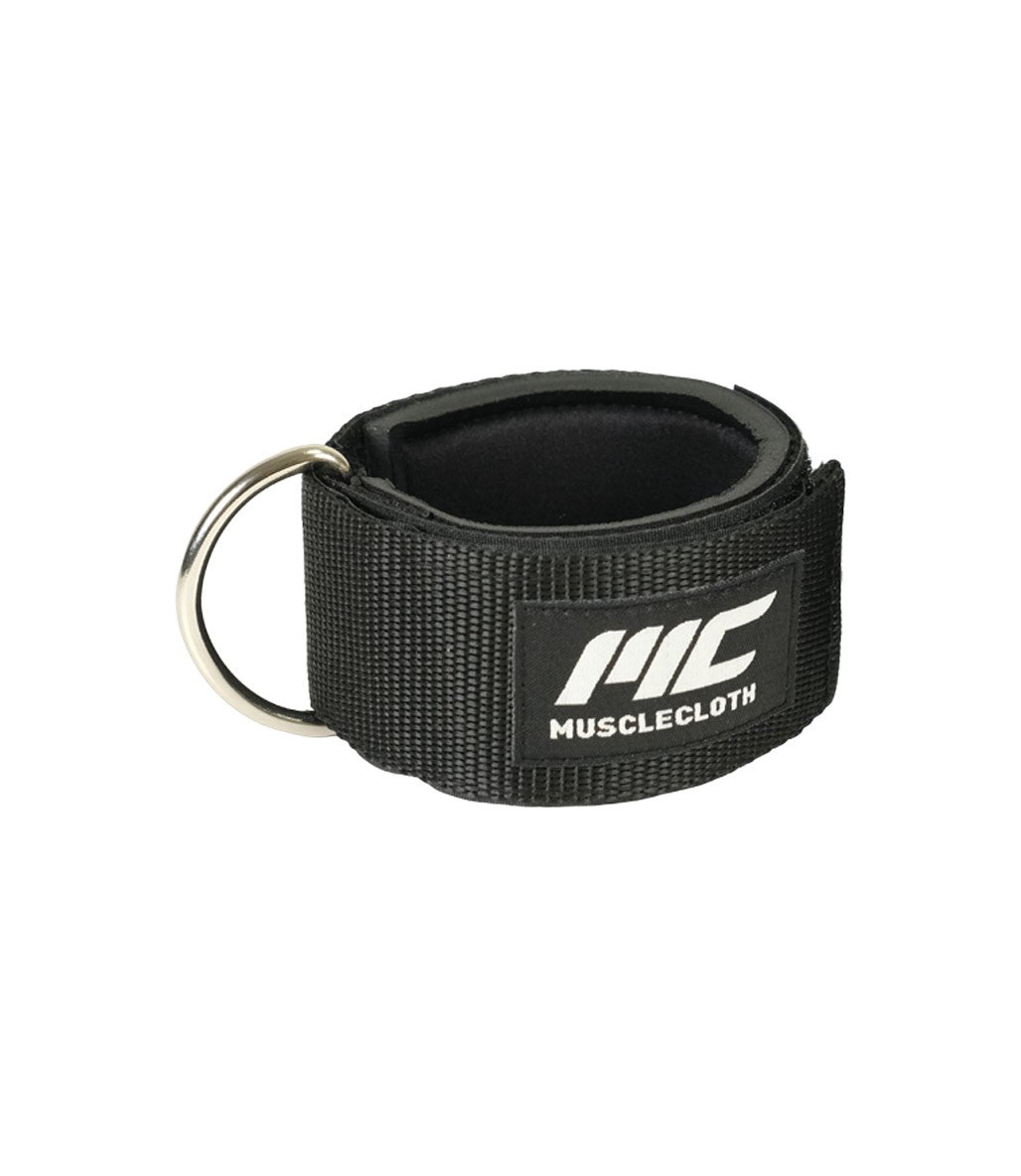 MuscleCloth Padded Ankle Cuff Tekli Paket Siyah