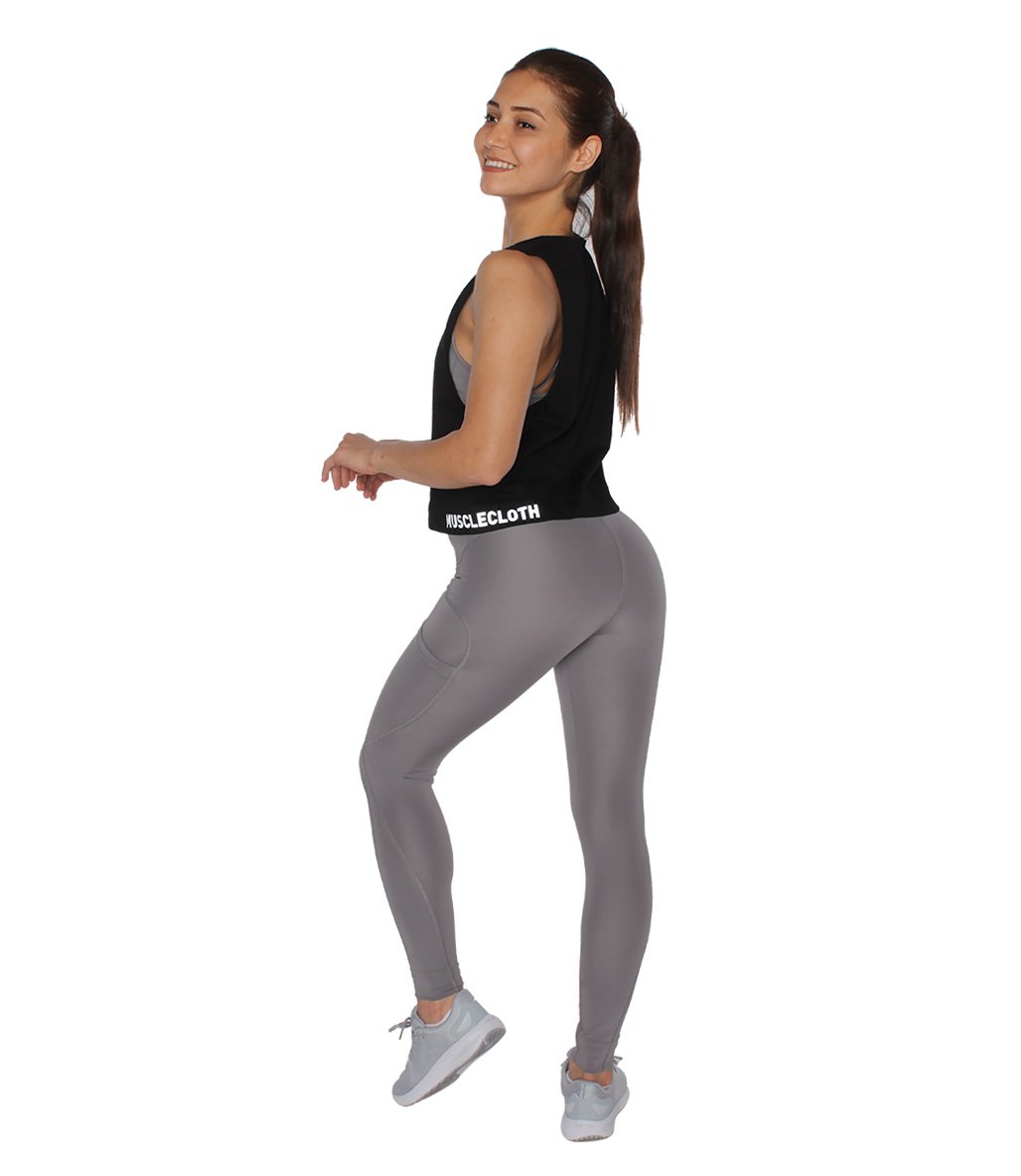 MuscleCloth Performance Kolsuz T-Shirt Siyah