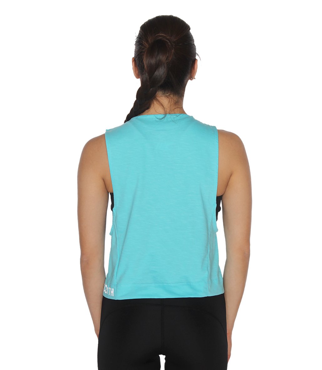 MuscleCloth Performance Kolsuz T-Shirt Turkuaz