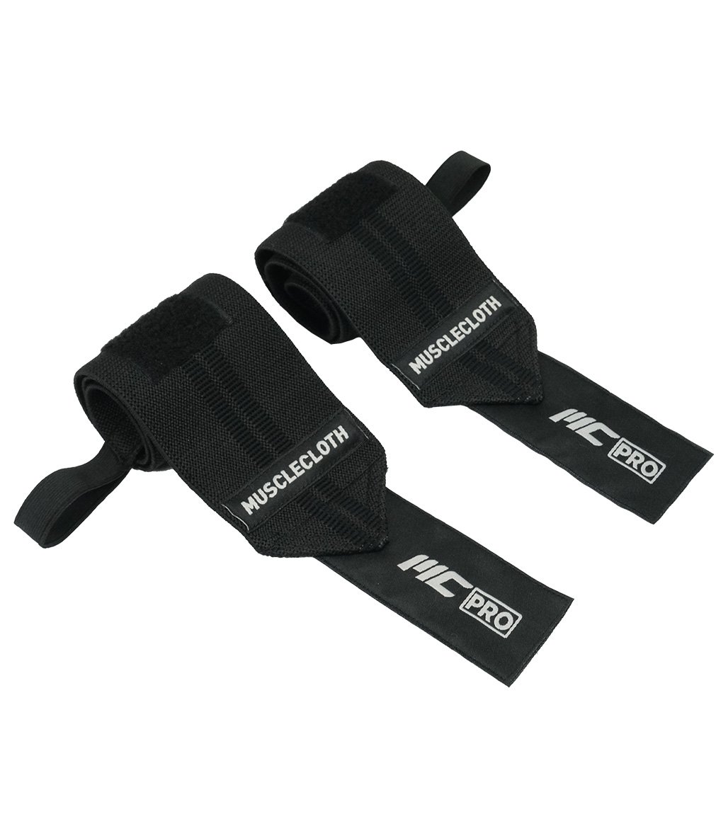 MuscleCloth Pro Wrist Wraps 2'li Paket Siyah