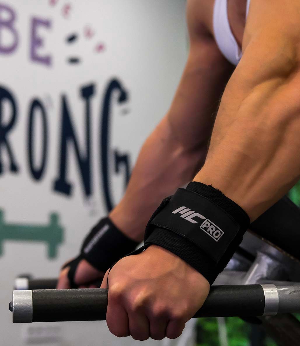 MuscleCloth Pro Wrist Wraps 2'li Paket Siyah